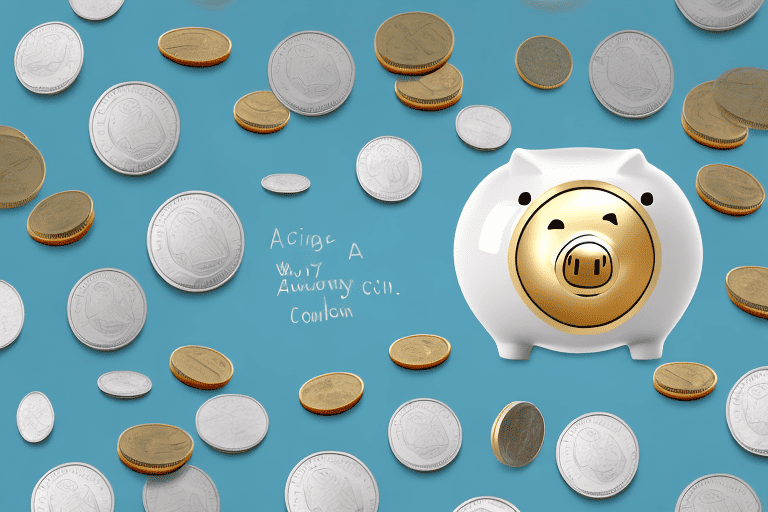 A piggy bank with a coin slot